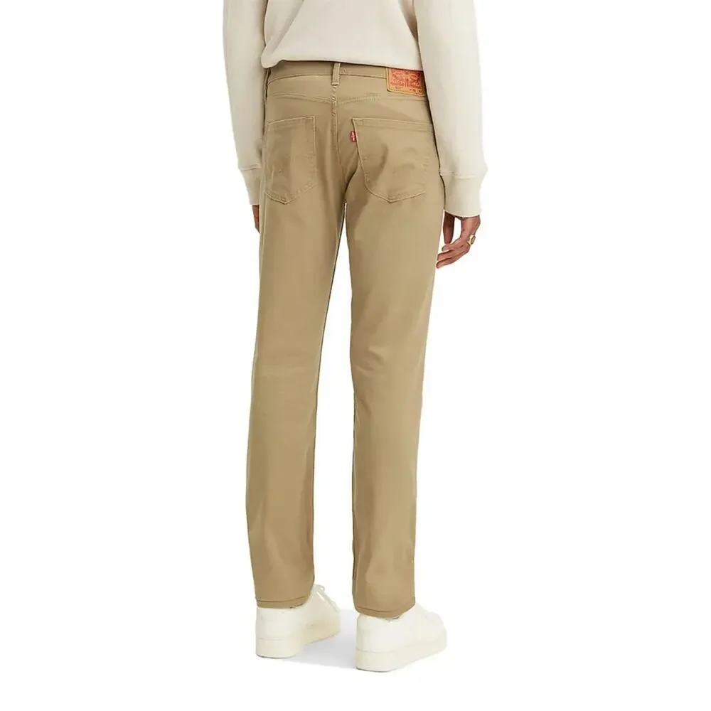 Levi’s 511 Slim All Seasons Tech Pants Tan Straight-Leg Stretch 28x30 Pockets